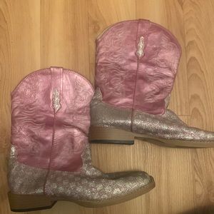 Roper cowboy boots girls pink size 3